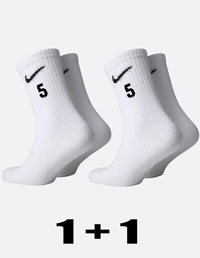 Тренировочные носки с номером 5, Комплект 2 пары