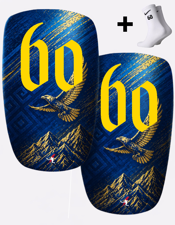 Щитки футбольные с номером 60 (KZ60)