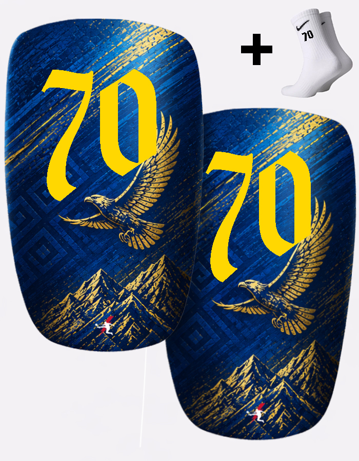 Щитки футбольные с номером 70 (KZ70)