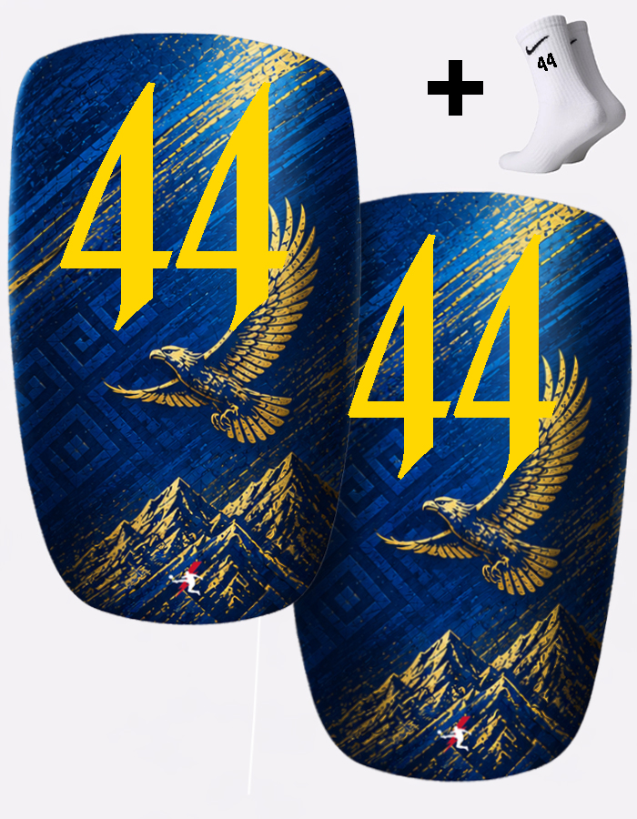 Щитки футбольные с номером 44 (KZ44)