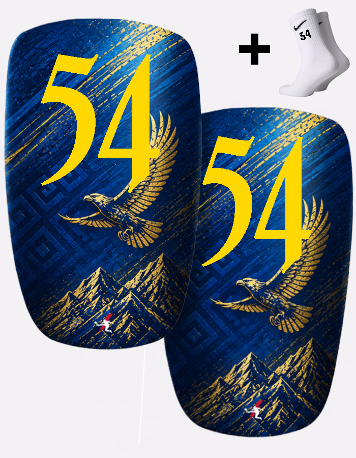 Щитки футбольные с номером 54 (KZ54)