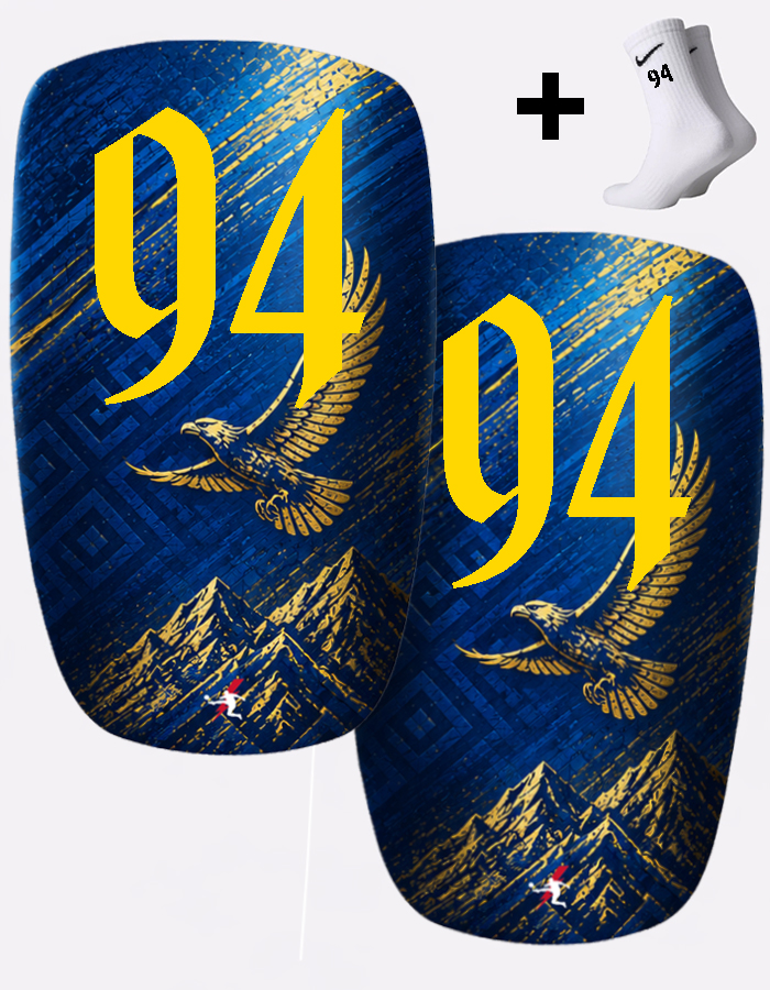 Щитки футбольные с номером 94 (KZ94)