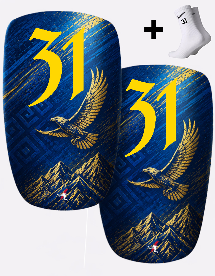 Щитки футбольные с номером 31 (KZ31)