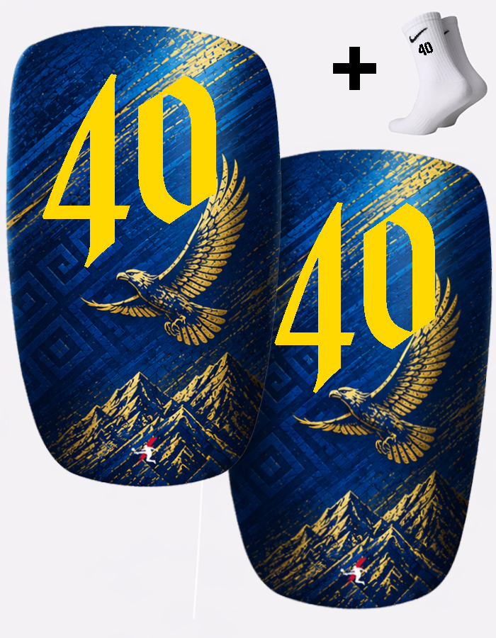 Щитки футбольные с номером 40 (KZ40)