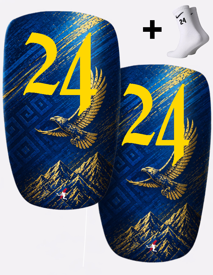 Щитки футбольные с номером 24 (KZ24)