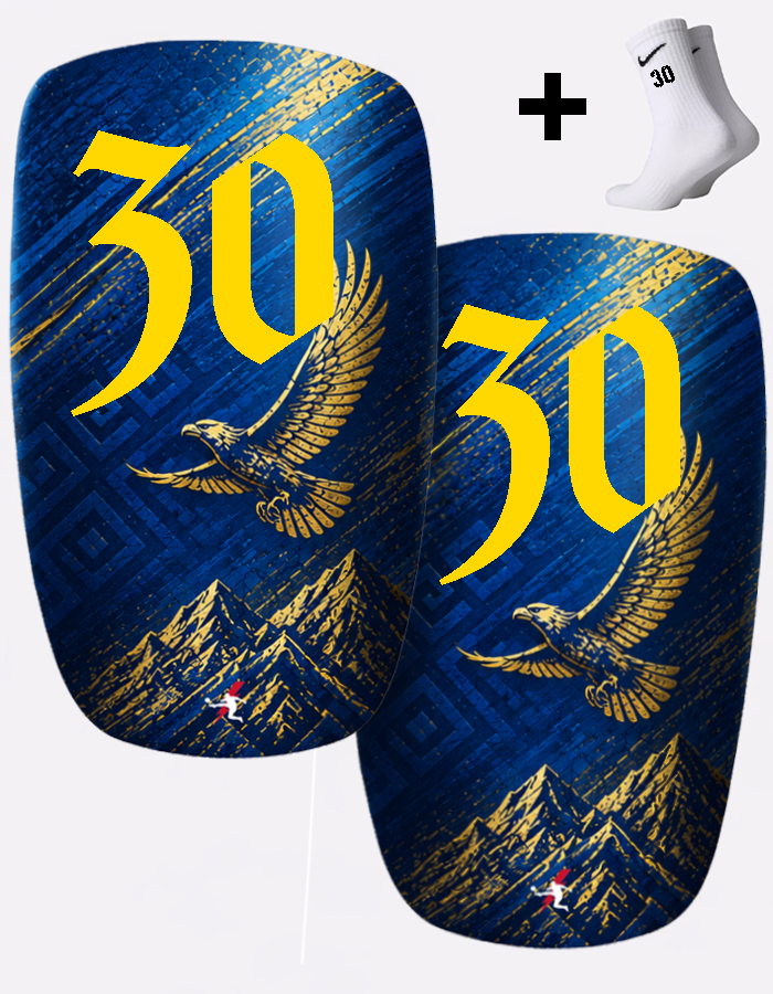 Щитки футбольные с номером 30 (KZ30)